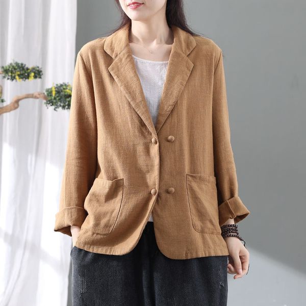 autumn retro cotton and linen ladies suit button long sleeve loose short casual jacket solid color cardigan shirt y072 mmxo, White;black
autumn retro cotton and linen ladies suit button long sleeve loose short casual jacket solid color cardigan shirt y072 mmxo, White;black