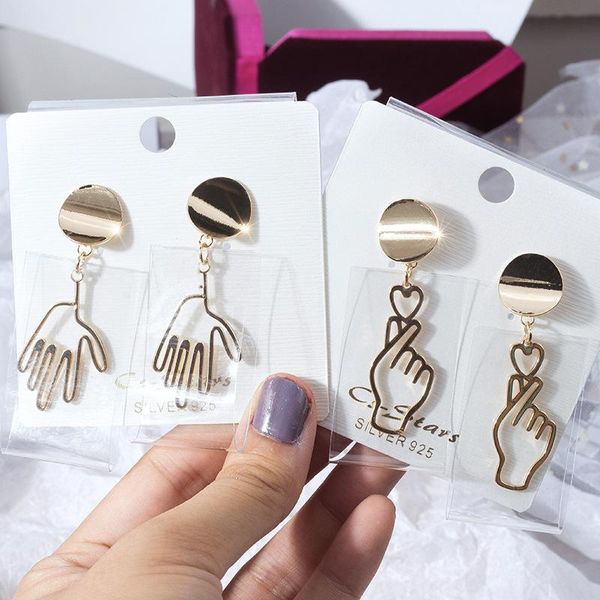 dangle & chandelier fashion statement jewelry hollow metal finger heart drop earrings for women gift european korean wedding pendientes brin, Silver
dangle & chandelier fashion statement jewelry hollow metal finger heart drop earrings for women gift european korean wedding pendientes brin, Silver
