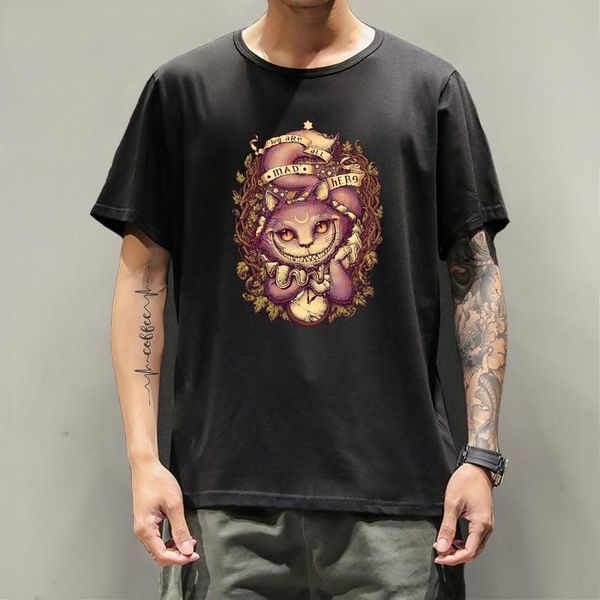 men's t-shirts summer loose men/women fashion printed t-shirt casual short-sleeved cotton funny harajuku halloween top, White;black
men's t-shirts summer loose men/women fashion printed t-shirt casual short-sleeved cotton funny harajuku halloween top, White;black