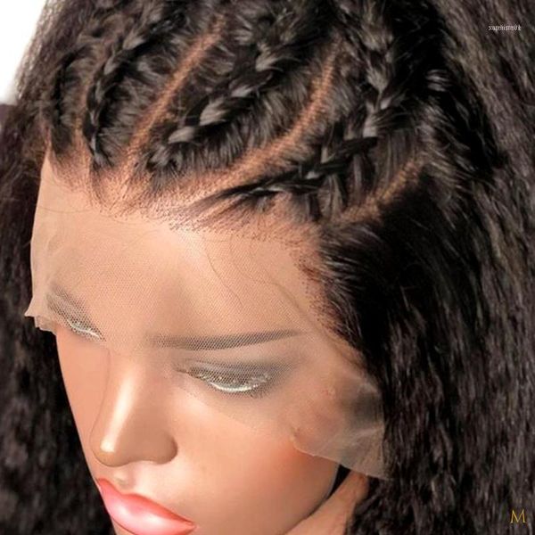 kinky straight 360 circle lace frontal wig brazilian remy wigs for black women 150% plucked with baby hair middle ratio make jko11, Black;brown
kinky straight 360 circle lace frontal wig brazilian remy wigs for black women 150% plucked with baby hair middle ratio make jko11, Black;brown