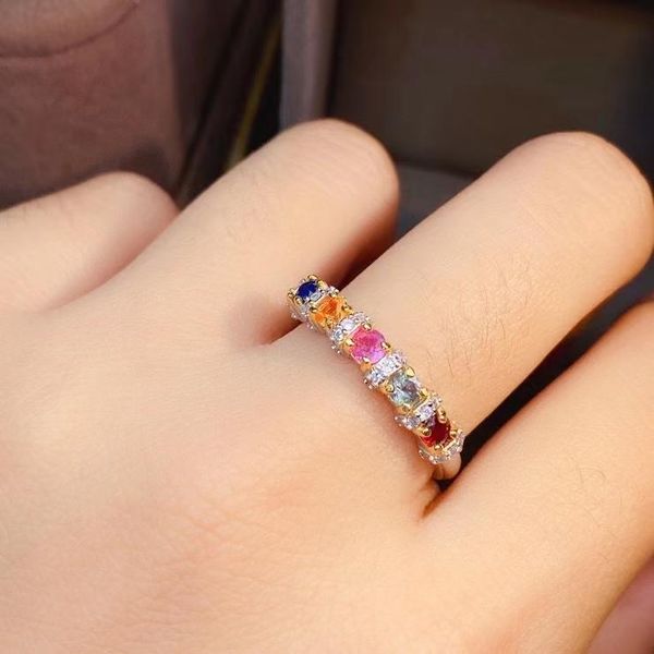 cluster rings fashion elegance row natural multicolor sapphire ring gemstone s925 silver women girl gift party jewelry, Golden;silver
cluster rings fashion elegance row natural multicolor sapphire ring gemstone s925 silver women girl gift party jewelry, Golden;silver