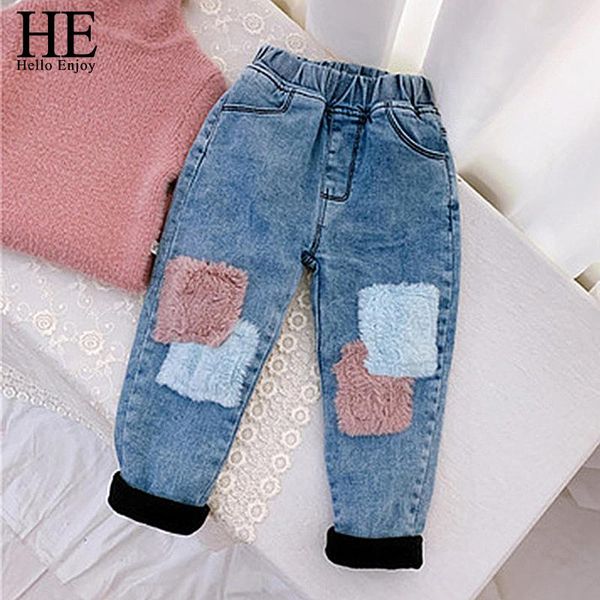 jeans he hello enjoy children's plus velvet thickening denim pants autumn and winter girls casual cowboy kids trousers, Blue
jeans he hello enjoy children's plus velvet thickening denim pants autumn and winter girls casual cowboy kids trousers, Blue