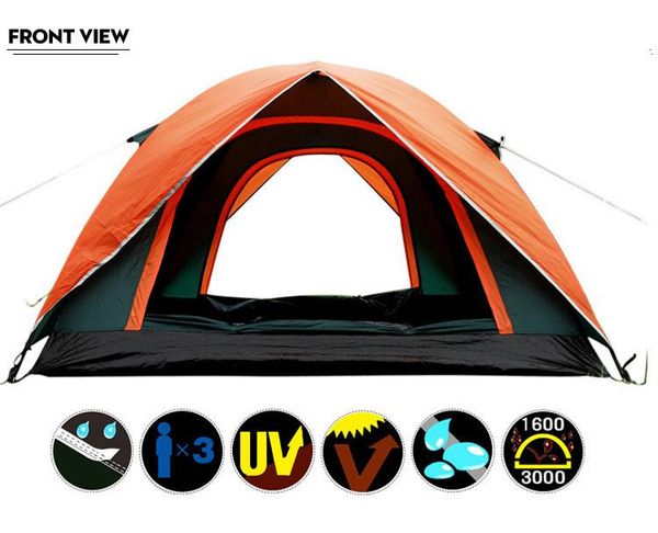 brand quality double layer 3 4 person rainproof ourdoor camping tent for hiking fishing hunting adventure picnic party tents and shelter
brand quality double layer 3 4 person rainproof ourdoor camping tent for hiking fishing hunting adventure picnic party tents and shelter