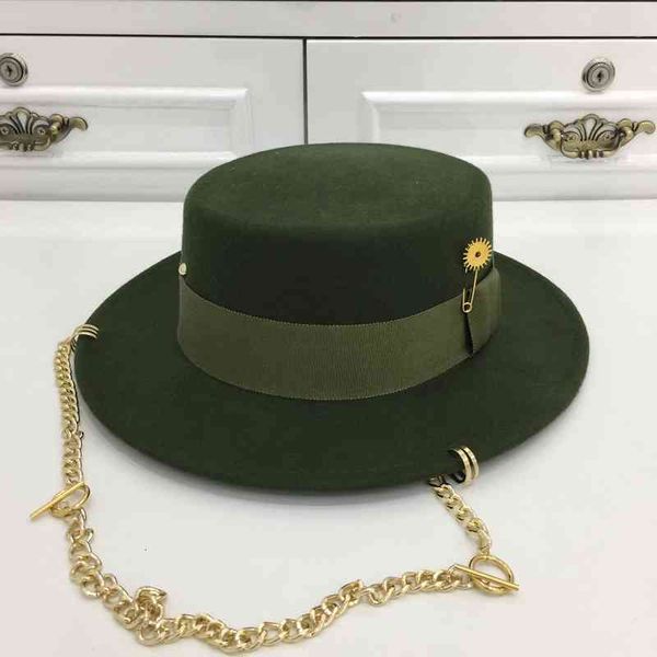 berets 2021 arrival green wool hat for women with chains and pin short brim flat 7x0o, Blue;gray
berets 2021 arrival green wool hat for women with chains and pin short brim flat 7x0o, Blue;gray