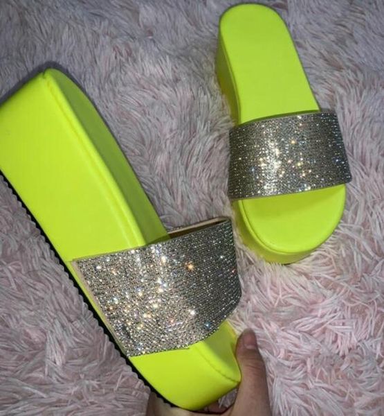 slippers fashion summer shoes women rhinestone bling slides thick bottom sandals platform flip flops black ladies soulier femme
slippers fashion summer shoes women rhinestone bling slides thick bottom sandals platform flip flops black ladies soulier femme