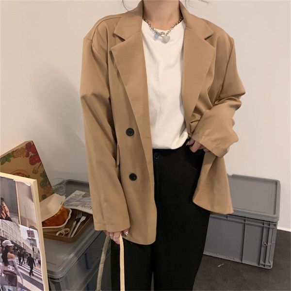 women's suits & blazers hzirip ol oversize l-4xl retro coats high street all match loose elegant autumn office lady solid plus size, White;black
women's suits & blazers hzirip ol oversize l-4xl retro coats high street all match loose elegant autumn office lady solid plus size, White;black