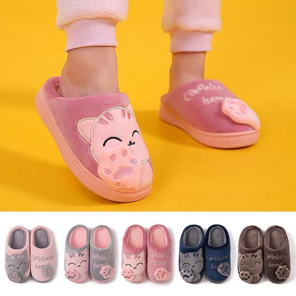 slipper children' slippers for kids baby infant winter animal cat plush toddler girls boys warm home indoor, Black;grey
slipper children' slippers for kids baby infant winter animal cat plush toddler girls boys warm home indoor, Black;grey