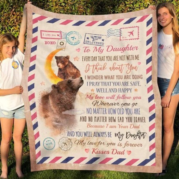blankets bear dad to my daughter every day that you are not with me i think about blanket for bedroom living rooms sofa couch
blankets bear dad to my daughter every day that you are not with me i think about blanket for bedroom living rooms sofa couch