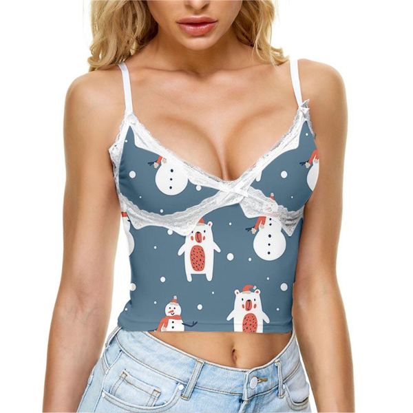 women's tanks & camis 2021 leisure summer christmas pattern texture printing trend v collar lace sling belt small vest youth top, White
women's tanks & camis 2021 leisure summer christmas pattern texture printing trend v collar lace sling belt small vest youth top, White
