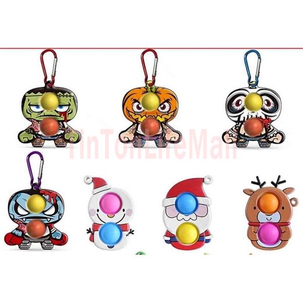 hallooween christmas finger bubble fidget toys key chain puzzle sensory poppers autism stress relief keyring pandent decompression toy se7
hallooween christmas finger bubble fidget toys key chain puzzle sensory poppers autism stress relief keyring pandent decompression toy se7