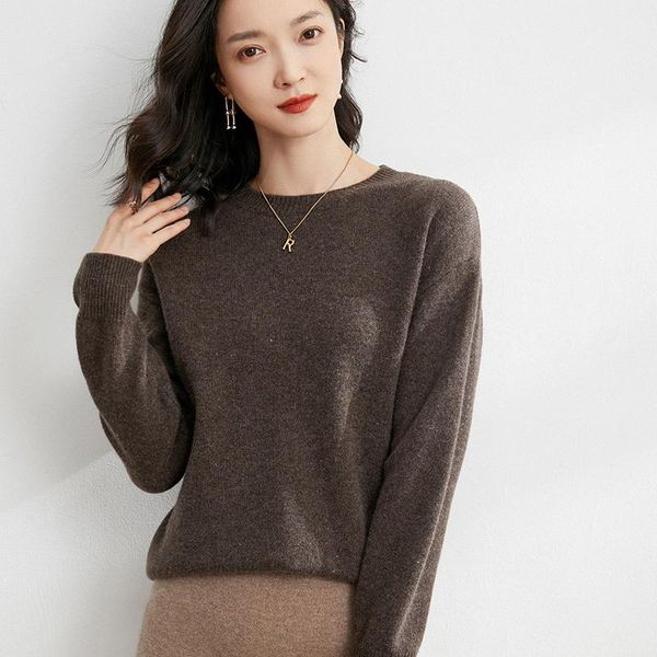 women's sweaters autumn and winter ladies pullover knit 100% pure wool sweater, sweater round neck, thick warmth, loose large size base, White;black
women's sweaters autumn and winter ladies pullover knit 100% pure wool sweater, sweater round neck, thick warmth, loose large size base, White;black