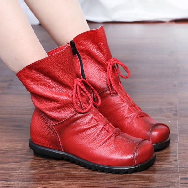 boots 2021 autumn fashion women genuine leather female handmade vintage flat ankle botines warm shoes woman winter botas mujer, Black
boots 2021 autumn fashion women genuine leather female handmade vintage flat ankle botines warm shoes woman winter botas mujer, Black