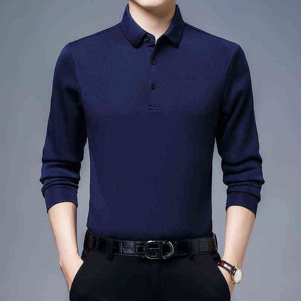 long slim fit korean version middle-aged and young men's autumn t-shirt thin lapel solid color long sleeve t-shirt men, White;black
long slim fit korean version middle-aged and young men's autumn t-shirt thin lapel solid color long sleeve t-shirt men, White;black