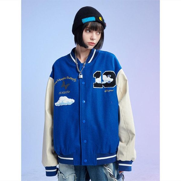 women's jackets bomber jacket women baseball uniform brand stitched pu white cloud printed autumn coat harajuku streetwear vintage clot, Black;brown
women's jackets bomber jacket women baseball uniform brand stitched pu white cloud printed autumn coat harajuku streetwear vintage clot, Black;brown