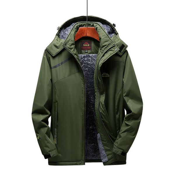 men's down & parkas custom logo winter jacket waterproof outdoor hooded couple models plus velvet thick warm cotton coat, Black
men's down & parkas custom logo winter jacket waterproof outdoor hooded couple models plus velvet thick warm cotton coat, Black