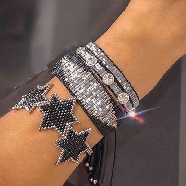 bluestar miyuki bracelet turkish eye bracelets black star pulseras jewelry handmade crystal bead armband fashion 2021, Golden;silver
bluestar miyuki bracelet turkish eye bracelets black star pulseras jewelry handmade crystal bead armband fashion 2021, Golden;silver