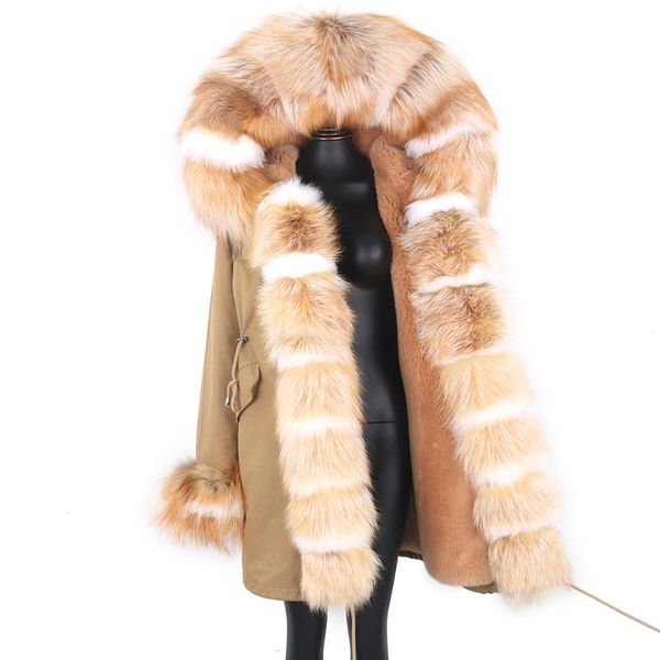 women's fur & faux 2021 fashion winter jacket women big long parka real coat natural collar loose thick outerwear detachable, Black
women's fur & faux 2021 fashion winter jacket women big long parka real coat natural collar loose thick outerwear detachable, Black