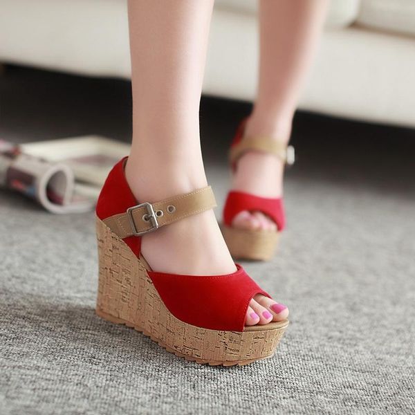 sandals fashion wedges women 2021 buckle strap high heels with platform female mixed colors women's summer shoes, Black
sandals fashion wedges women 2021 buckle strap high heels with platform female mixed colors women's summer shoes, Black