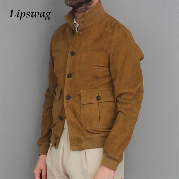 vintage buttoned stand collar solid jackets men autumn winter fashion patch pockets coats mens casual long sleeve outerwear 211217, Black;brown
vintage buttoned stand collar solid jackets men autumn winter fashion patch pockets coats mens casual long sleeve outerwear 211217, Black;brown