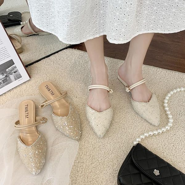 slippers shoes woman 2021 square heel female luxury slides med heeled mules block designer soft high scandals basic pu bling, Black
slippers shoes woman 2021 square heel female luxury slides med heeled mules block designer soft high scandals basic pu bling, Black