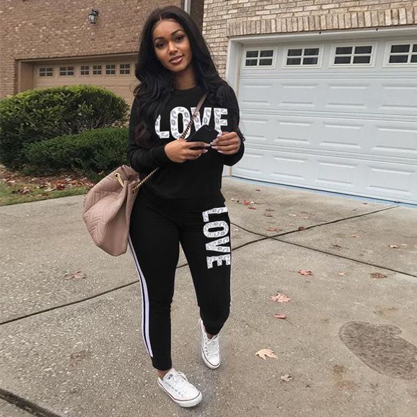love 2pcs set women autumn clothes long sleeve sweatshirt and pant suit elegant ladies casual outfits clothes1, Gray
love 2pcs set women autumn clothes long sleeve sweatshirt and pant suit elegant ladies casual outfits clothes1, Gray
