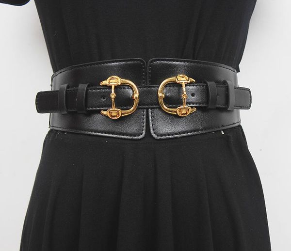 belts women's runway fashion elastic pu leather cummerbunds female dress corsets waistband decoration wide belt r2636, Black;brown
belts women's runway fashion elastic pu leather cummerbunds female dress corsets waistband decoration wide belt r2636, Black;brown