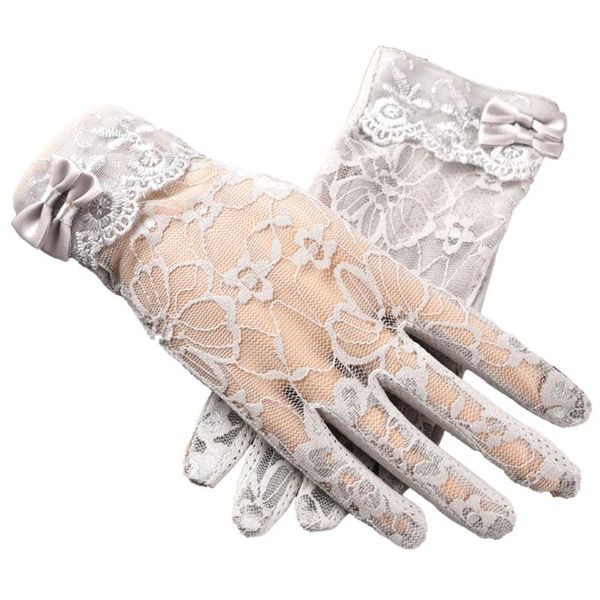 five fingers gloves spring summer ladies non-slip lace finger outdoor bow touch screen sunscreen fashion full-finger, Blue;gray
five fingers gloves spring summer ladies non-slip lace finger outdoor bow touch screen sunscreen fashion full-finger, Blue;gray