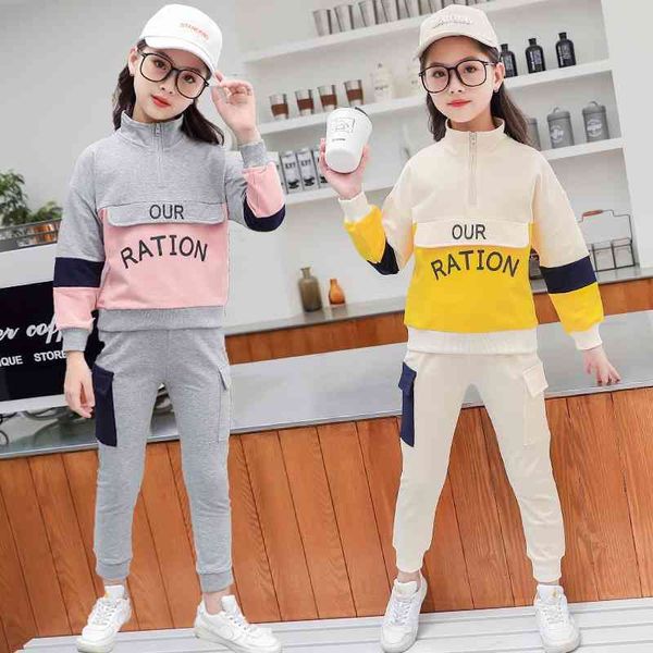 girls' suit 2021 new big children's girls' net red fashionable foreign style early spring and autumn sweater two-piece set, Black;white
girls' suit 2021 new big children's girls' net red fashionable foreign style early spring and autumn sweater two-piece set, Black;white