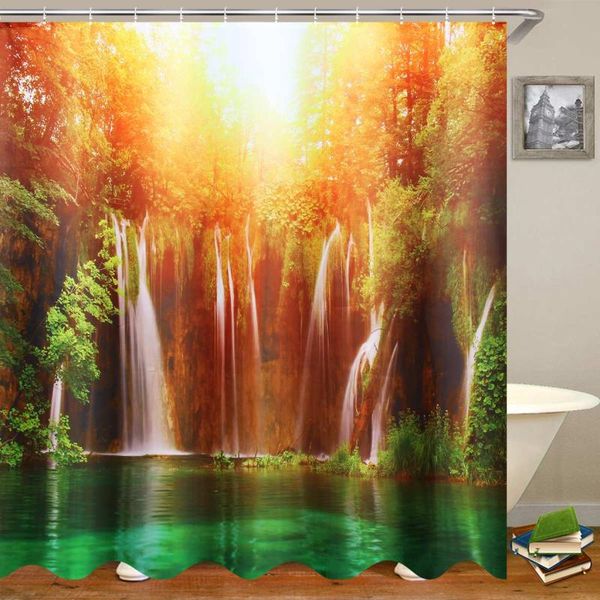 shower curtains 180x180cm 3d waterfall nature scenery for bathroom cover waterproof fabric bath curtain w/ hooks
shower curtains 180x180cm 3d waterfall nature scenery for bathroom cover waterproof fabric bath curtain w/ hooks