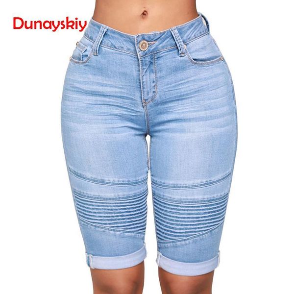 women's shorts summer high waist denim blue bodycon knee length elastic slim fit classic 2021 style, White;black
women's shorts summer high waist denim blue bodycon knee length elastic slim fit classic 2021 style, White;black