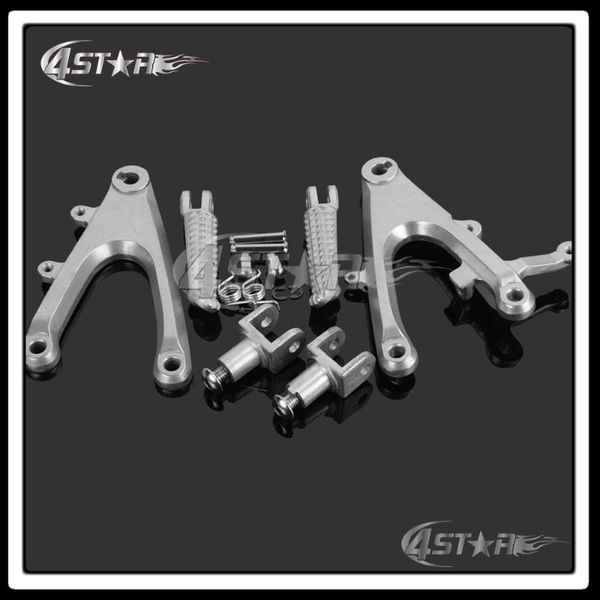 pedals silver black alloy front rider footrests foot pegs rests & tripod brackets mount for yzf-r1 yzf r1 04 05 06
pedals silver black alloy front rider footrests foot pegs rests & tripod brackets mount for yzf-r1 yzf r1 04 05 06