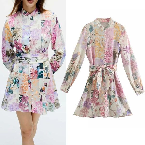 dress 2021 pink floral print mini dresses woman vintage cottagecore long sleeve women elegant belt bow short casual, Black;gray
dress 2021 pink floral print mini dresses woman vintage cottagecore long sleeve women elegant belt bow short casual, Black;gray