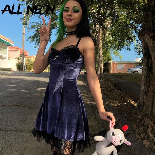 allneon e-girl aesthetics ruffles lace trim velvet dresses mall goth y2k a-line straped backless cami dress grunge punk outfits casual, Black;gray
allneon e-girl aesthetics ruffles lace trim velvet dresses mall goth y2k a-line straped backless cami dress grunge punk outfits casual, Black;gray