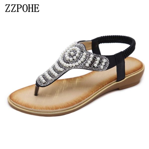 summer shoes leather woman sandals bohemia comfortable non-slip soft bottom flat women flip flops plus size 35-42, Black
summer shoes leather woman sandals bohemia comfortable non-slip soft bottom flat women flip flops plus size 35-42, Black