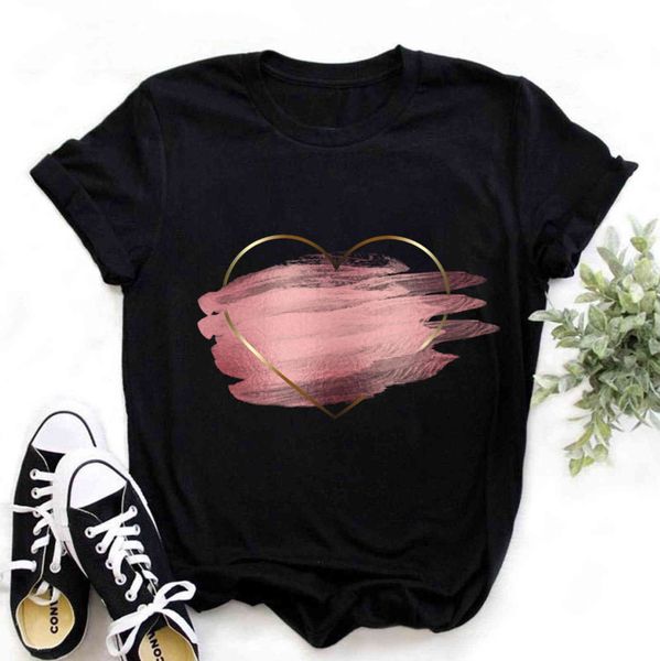 wvioce t-shirt, printed with flowers heart pattern, suitable for women, black round neck soft and casual, short sve, White
wvioce t-shirt, printed with flowers heart pattern, suitable for women, black round neck soft and casual, short sve, White