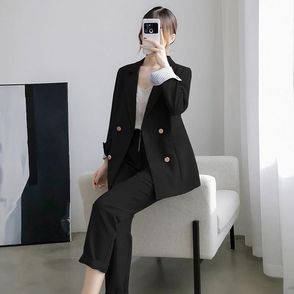 women's suits & blazers pants elegant woman womens outfits suit female large size section office ladies commercial uniform ol 2 piece s, White;black
women's suits & blazers pants elegant woman womens outfits suit female large size section office ladies commercial uniform ol 2 piece s, White;black