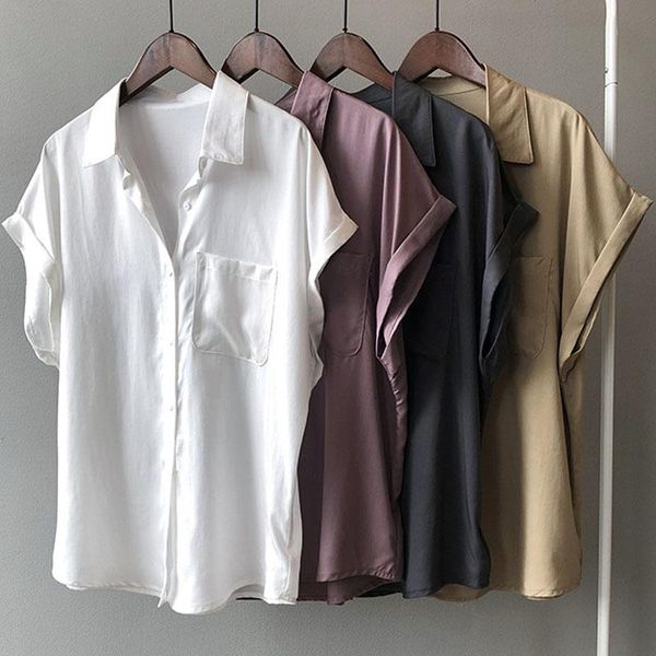 women's t-shirt white short-sleeved shirt female design summer retro hong kong flavor drop shoulder drape french tencel regular
women's t-shirt white short-sleeved shirt female design summer retro hong kong flavor drop shoulder drape french tencel regular