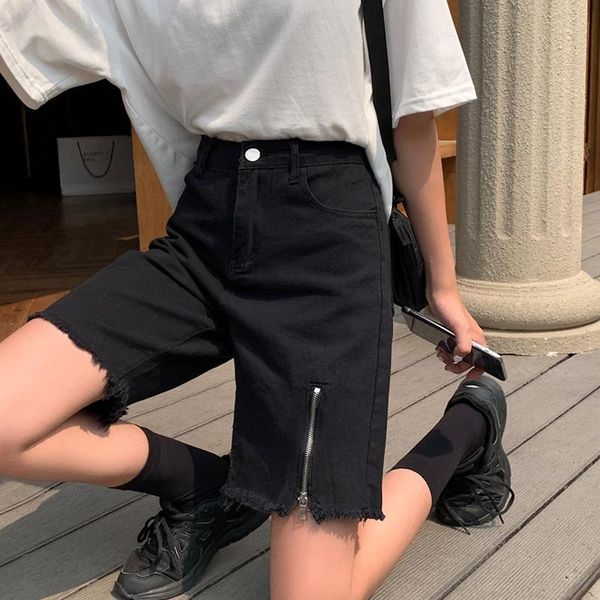 women's jeans cmaz 2021 woman shorts high waist loose female denim streetwear vintage fashion straight, Blue
women's jeans cmaz 2021 woman shorts high waist loose female denim streetwear vintage fashion straight, Blue