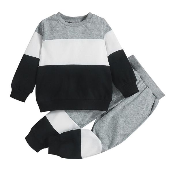 clothing sets autumn spring baby boys girls outfits set long sleeve patchwork sweatshirt trousers casual pullover sweatpants kids clothes 1-, White
clothing sets autumn spring baby boys girls outfits set long sleeve patchwork sweatshirt trousers casual pullover sweatpants kids clothes 1-, White
