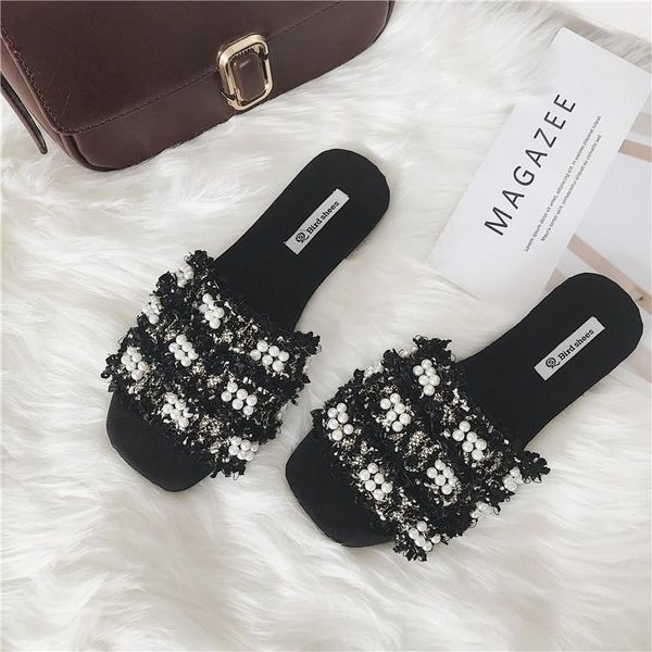 slippers pearl beading tassel beach slides women mixed color narrow band roman lady handmade knitted string bead flip flops, Black
slippers pearl beading tassel beach slides women mixed color narrow band roman lady handmade knitted string bead flip flops, Black