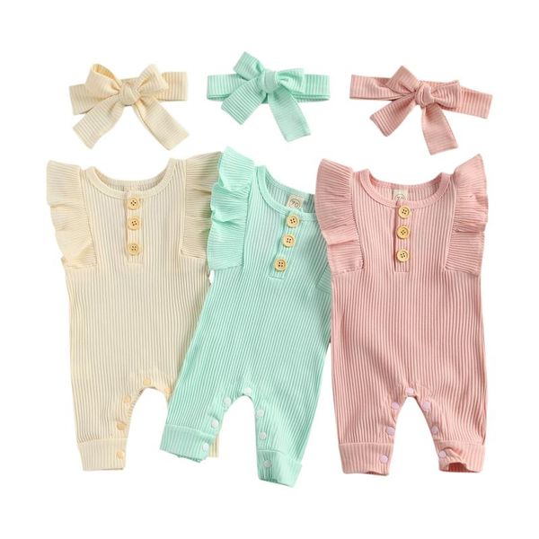 jumpsuits born baby girls 2-piece outfit set sleeve solid color romper+headband for kids, Blue
jumpsuits born baby girls 2-piece outfit set sleeve solid color romper+headband for kids, Blue