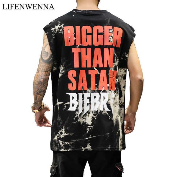 painted cotton t shirt men summer arrival letter print sleeveless men's t-shirts casual hip hop tees men streetwear 210528, White;black
painted cotton t shirt men summer arrival letter print sleeveless men's t-shirts casual hip hop tees men streetwear 210528, White;black