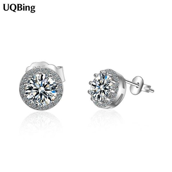 classic 925 sterling silver cz zircon round wedding stud earrings for female jewelry accessory, Golden;silver
classic 925 sterling silver cz zircon round wedding stud earrings for female jewelry accessory, Golden;silver