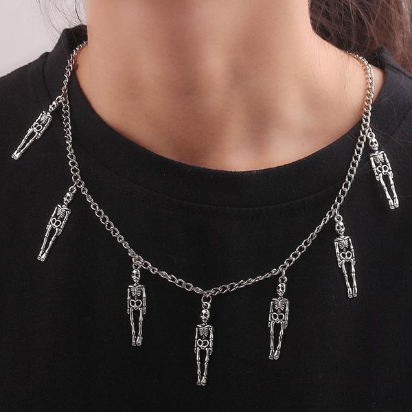 pendant necklaces vintage pirate skeleton skull retro punk style necklace men women with 7 pendants halloween gifts, Silver
pendant necklaces vintage pirate skeleton skull retro punk style necklace men women with 7 pendants halloween gifts, Silver