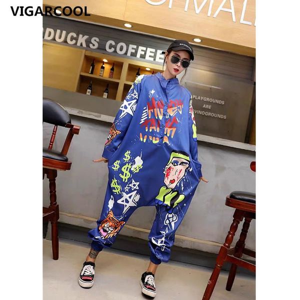 women's jumpsuits & rompers 2021 spring tide brand graffiti alphabet abstract print jumpsuit loose large size wild casual girl street c, Black;white
women's jumpsuits & rompers 2021 spring tide brand graffiti alphabet abstract print jumpsuit loose large size wild casual girl street c, Black;white