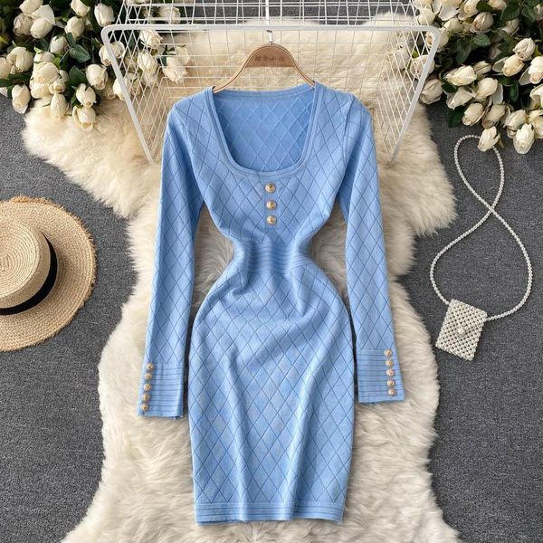 casual dresses teeuiear button plaid autumn bodycon knitted sweater short dress winter stretch vestidos high street women mini sheath, Black;gray
casual dresses teeuiear button plaid autumn bodycon knitted sweater short dress winter stretch vestidos high street women mini sheath, Black;gray