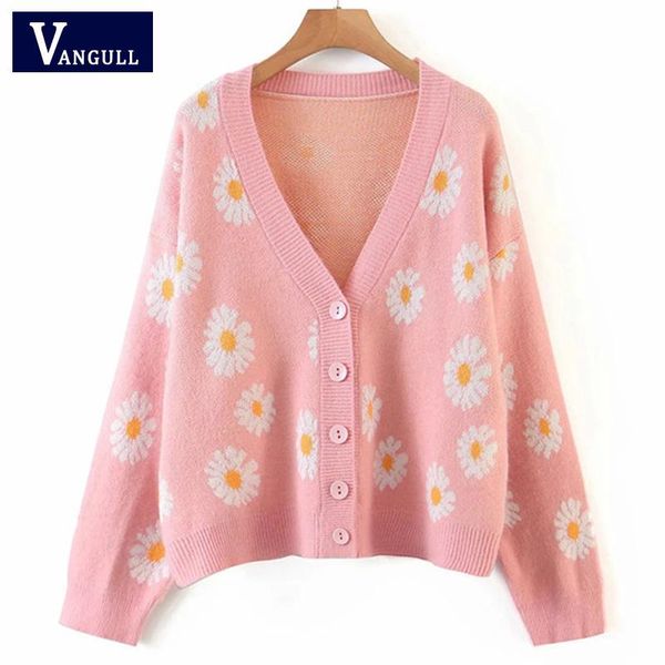women's knits & tees vangull floral print sweater cardigan women loose knit cardigans autumn casual lady long sleeve v neck outerwear, White
women's knits & tees vangull floral print sweater cardigan women loose knit cardigans autumn casual lady long sleeve v neck outerwear, White