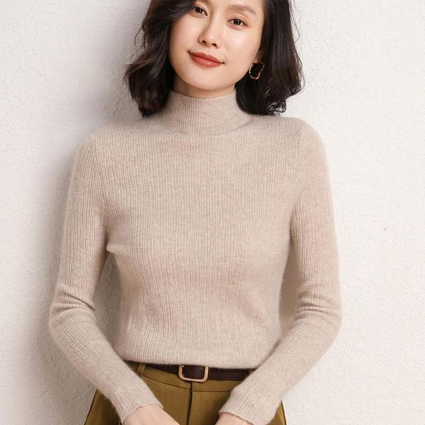 women 100% cashmere pullover 2021 arrival turtleneck elasticity sweater female warm soft basic jumper solid slim pull femme women's swe, White;black
women 100% cashmere pullover 2021 arrival turtleneck elasticity sweater female warm soft basic jumper solid slim pull femme women's swe, White;black