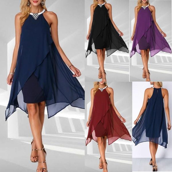leosoxs 2021 summer fashion o neck hollow out strapless women's dress casual loose solid lady chiffon sleeveless dresses, Black;gray
leosoxs 2021 summer fashion o neck hollow out strapless women's dress casual loose solid lady chiffon sleeveless dresses, Black;gray