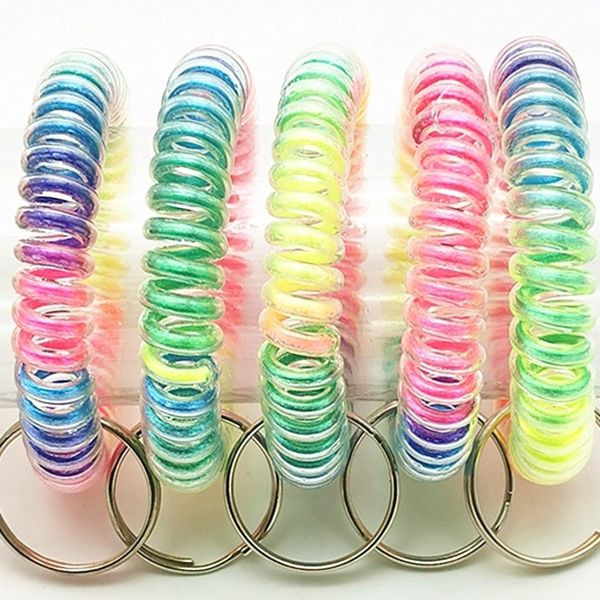women elastic hairbands spring wirekeychain hair ties circle telephone line headband rainbow key ring headwear accessories g38edzy, Slivery;white
women elastic hairbands spring wirekeychain hair ties circle telephone line headband rainbow key ring headwear accessories g38edzy, Slivery;white